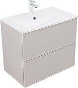 Тумба под раковину Aquanet Арт 75 343967 подвесная цвет Бежевый-1