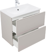 Тумба под раковину Aquanet Арт 75 343967 подвесная цвет Бежевый-2