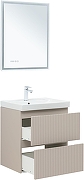 Тумба под раковину Aquanet Джейн 60 343975 подвесная цвет Бежевый-5