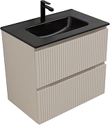 Тумба под раковину Aquanet Джейн 70 343976 подвесная цвет Бежевый-3