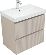 Тумба под раковину Aquanet Джейн 70 343976 подвесная цвет Бежевый