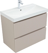 Тумба под раковину Aquanet Джейн 80 343977 подвесная цвет Бежевый-1