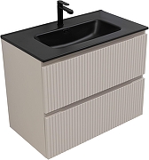 Тумба под раковину Aquanet Джейн 80 343977 подвесная цвет Бежевый-3