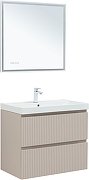 Тумба под раковину Aquanet Джейн 80 343977 подвесная цвет Бежевый-5
