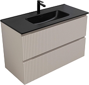 Тумба под раковину Aquanet Джейн 90 343978 подвесная цвет Бежевый-3