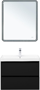 Тумба с раковиной Aquanet Вега 2.0 70 344746 подвесная цвет Черный-5