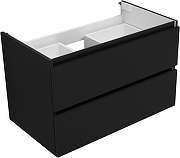 Тумба с раковиной Aquanet Вега 2.0 80 344747 подвесная цвет Черный-6