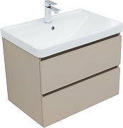 Тумба с раковиной Aquanet Вега 2.0 70 344755 подвесная цвет Бежевый-1