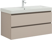 Тумба с раковиной Aquanet Вега 2.0 100 344756 подвесная цвет Бежевый