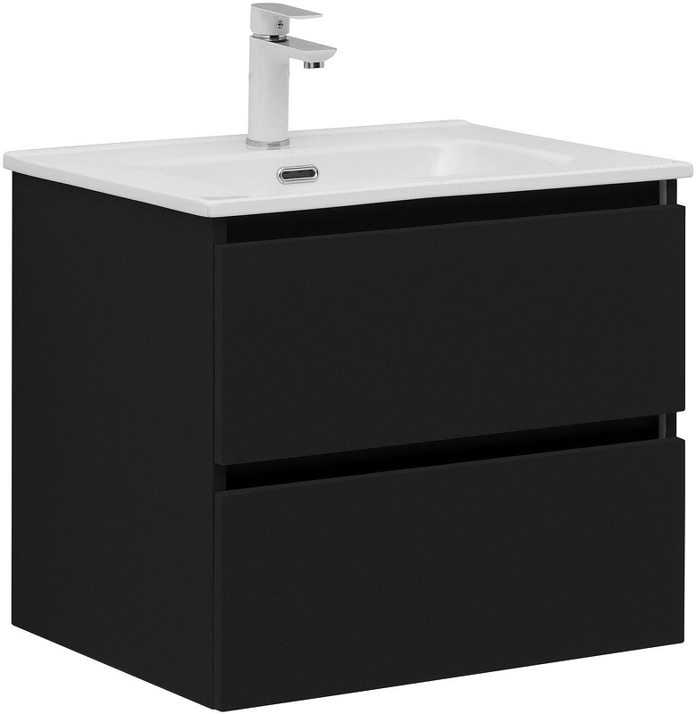 Тумба с раковиной Aquanet Вега 2.0 60 344764 подвесная 