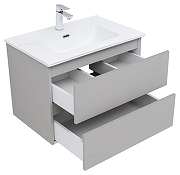 Тумба с раковиной Aquanet Вега 2.0 70 344775 подвесная цвет Бежевый-2