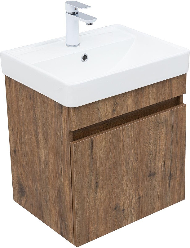 Тумба с раковиной Aquanet Оптима 50 345347 подвесная 