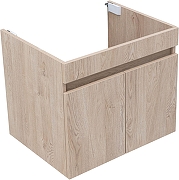 Тумба с раковиной Aquanet Оптима 60 345353 подвесная цвет Дуб светлый-8