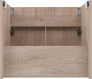 Тумба с раковиной Aquanet Оптима 60 345353 подвесная цвет Дуб светлый-9