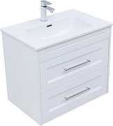 Тумба с раковиной Aquanet Бостон New 60 345364 подвесная цвет Белый сатин