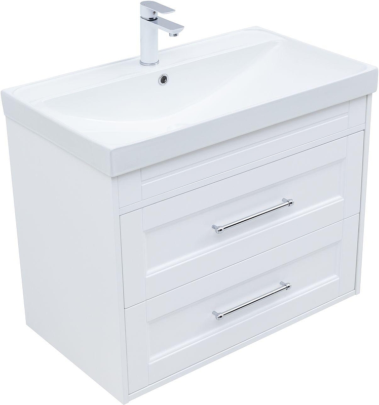 Тумба с раковиной Aquanet Бостон New 80 345370 подвесная 