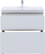 Тумба с раковиной Aquanet Вега 80 345377 цвет Белый глянец-5