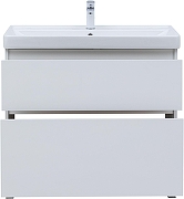 Тумба с раковиной Aquanet Вега 90 345378 цвет Белый глянец-5