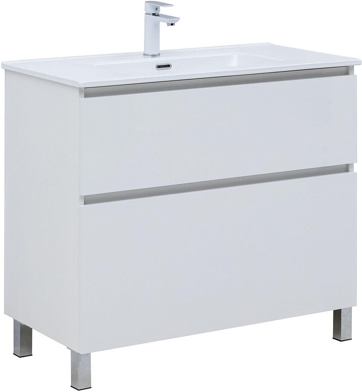 Тумба с раковиной Aquanet Вега 90 345383 