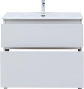 Тумба с раковиной Aquanet Вега 90 345383 цвет Белый глянец-5