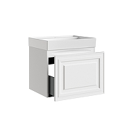 Тумба под раковину Aquanet Агата 60 345480 подвесная цвет Белый сатин-4