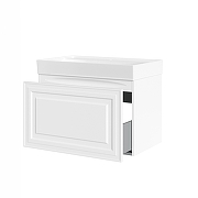 Тумба под раковину Aquanet Агата 75 345481 подвесная цвет Белый сатин-10