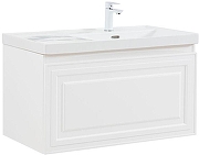 Тумба под раковину Aquanet Агата 90 345482 подвесная цвет Белый сатин