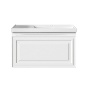 Тумба под раковину Aquanet Агата 90 345482 подвесная цвет Белый сатин-12