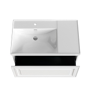 Тумба под раковину Aquanet Агата 90 345482 подвесная цвет Белый сатин-17