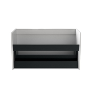 Тумба под раковину Aquanet Агата 90 345482 подвесная цвет Белый сатин-30