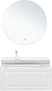 Тумба под раковину Aquanet Агата 100 345483 подвесная цвет Белый сатин-23