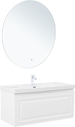 Тумба под раковину Aquanet Агата 110 345484 подвесная цвет Белый сатин-11