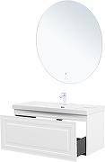 Тумба под раковину Aquanet Агата 110 345484 подвесная цвет Белый сатин-16