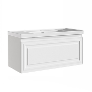 Тумба под раковину Aquanet Агата 110 345484 подвесная цвет Белый сатин-3