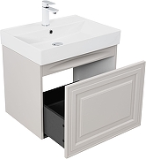 Тумба под раковину Aquanet Агата 60 345486 подвесная цвет Бежевый-2