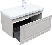 Тумба под раковину Aquanet Агата 90 345488 подвесная цвет Бежевый-2