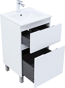 Тумба с раковиной Aquanet Алвита New 50 345673 цвет Белый матовый-2