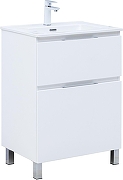 Тумба с раковиной Aquanet Алвита New 60 345675 цвет Белый матовый