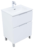 Тумба с раковиной Aquanet Алвита New 60 345675 цвет Белый матовый-1