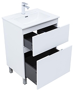 Тумба с раковиной Aquanet Алвита New 60 345675 цвет Белый матовый-2