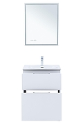Тумба с раковиной Aquanet Алвита New 60 345675 цвет Белый матовый-4