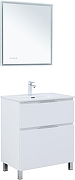 Тумба с раковиной Aquanet Алвита New 70 345677 цвет Белый матовый-5