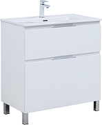 Тумба с раковиной Aquanet Алвита New 80 345679 цвет Белый матовый