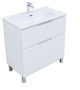 Тумба с раковиной Aquanet Алвита New 80 345679 цвет Белый матовый-1