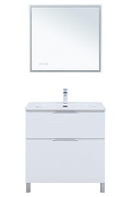 Тумба с раковиной Aquanet Алвита New 80 345679 цвет Белый матовый-4