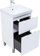 Тумба с раковиной Aquanet Алвита New 60 345685 цвет Белый матовый-1