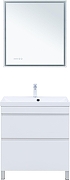 Тумба с раковиной Aquanet Нота New 75 345799 цвет Белый глянец-3