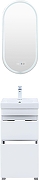 Тумба под раковину Aquanet Слим 40 346040 цвет Белый сатин-6