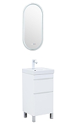 Тумба под раковину Aquanet Слим 40 346040 цвет Белый сатин-18