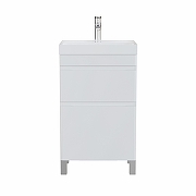 Тумба под раковину Aquanet Слим 50 346041 цвет Белый сатин-3